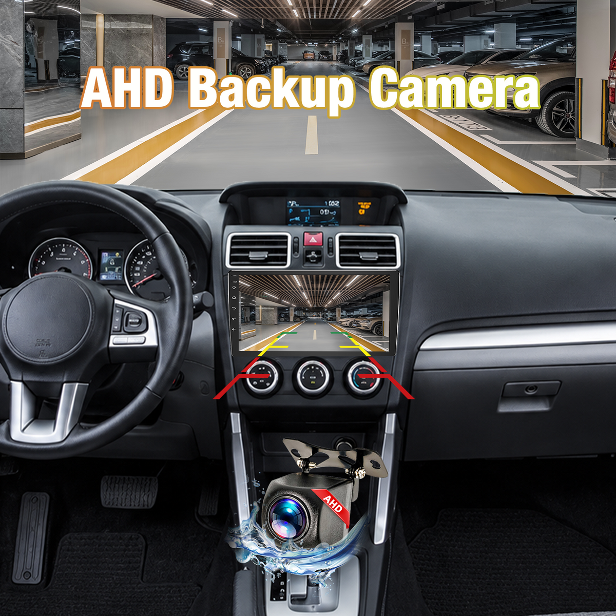 9 Inch Android 13 Car Radio Head Unit for Subaru Forester/Impreza/WRX/Crosstrek 2013-2015, Wireless CarPlay & Android Auto, GPS Navigation, Bluetooth 5.0, SWC, DSP Sound, AHD Rear View Camera