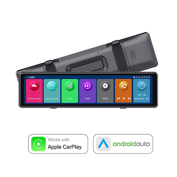 Renew ZHNN T70 Mirror Dash Cam supports Wireless CarPlay Function