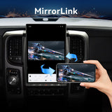 14.4 inch Car Stereo Radio 8-Core Qualcomm CPU, Android Auto Wireless Carplay for Dodge RAM 1500 2500 3500 2013-2018 Tesla Style Touch Screen Bluetooth WiFi GPS DSP AM FM Head Unit