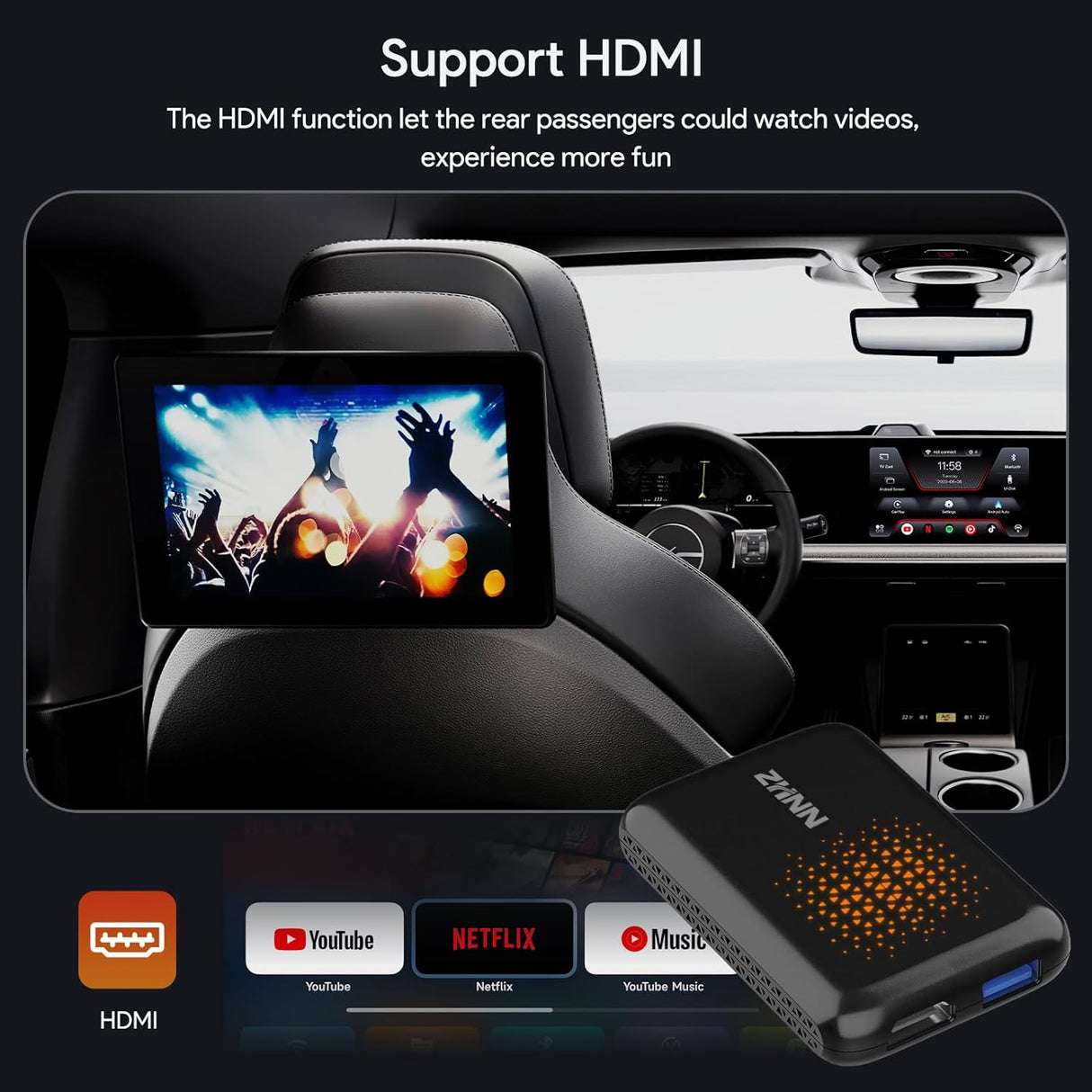 ZHNN Car Box A1 for OEM Wired CarPlay Car Radio
