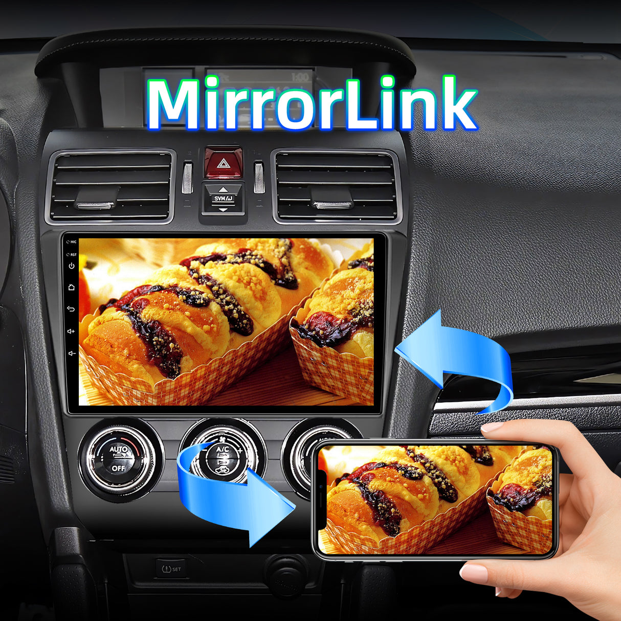 Android 13 Car Stereo Radio Compatible with Subaru Forester WRX Impreza 2015 2016 2017 2018,9" Touchscreen Head Unit,Bluetooth/Wifi/FM/Wireless Carplay AndroidAuto/GPS/Mirrorlink/Backup Camera
