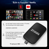 ZHNN Car Box S2 for Car with OEM Wired Carplay & Android Auto Car Radio