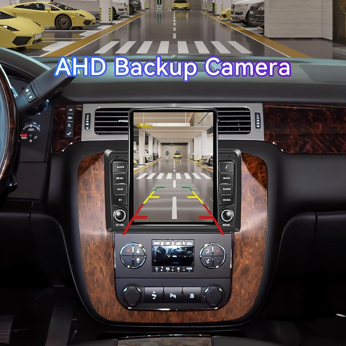 9.7 inch Car Radio Compatible with Chevrolet GMC 2007 2008 2009 2010 2011 2012 2013 2014, 2+64G Android 13 Car Stereo with Wireless CarPlay Android Auto, Bluetooth, WiFi, GPS, SWC, Backup Camera