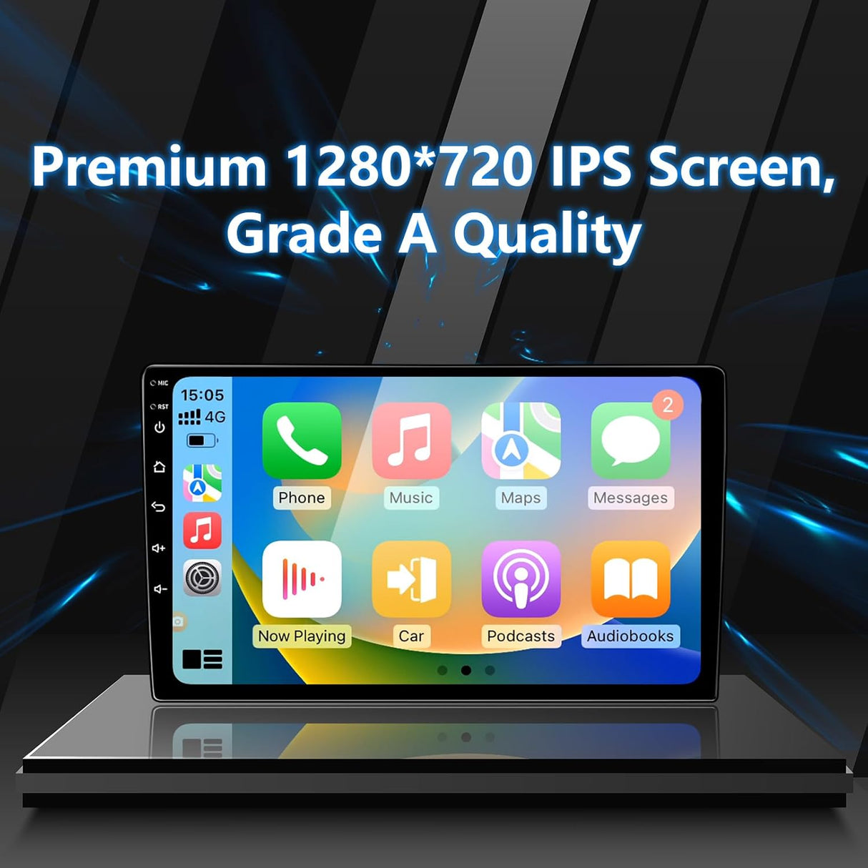 10 Inch Car Stereo Radio Compatible with Toyota Tacoma 2005-2015, Android 13 2+64G Wireless CarPlay Android Auto Car Radio Replacement with GPS/SWC/Backup Camera