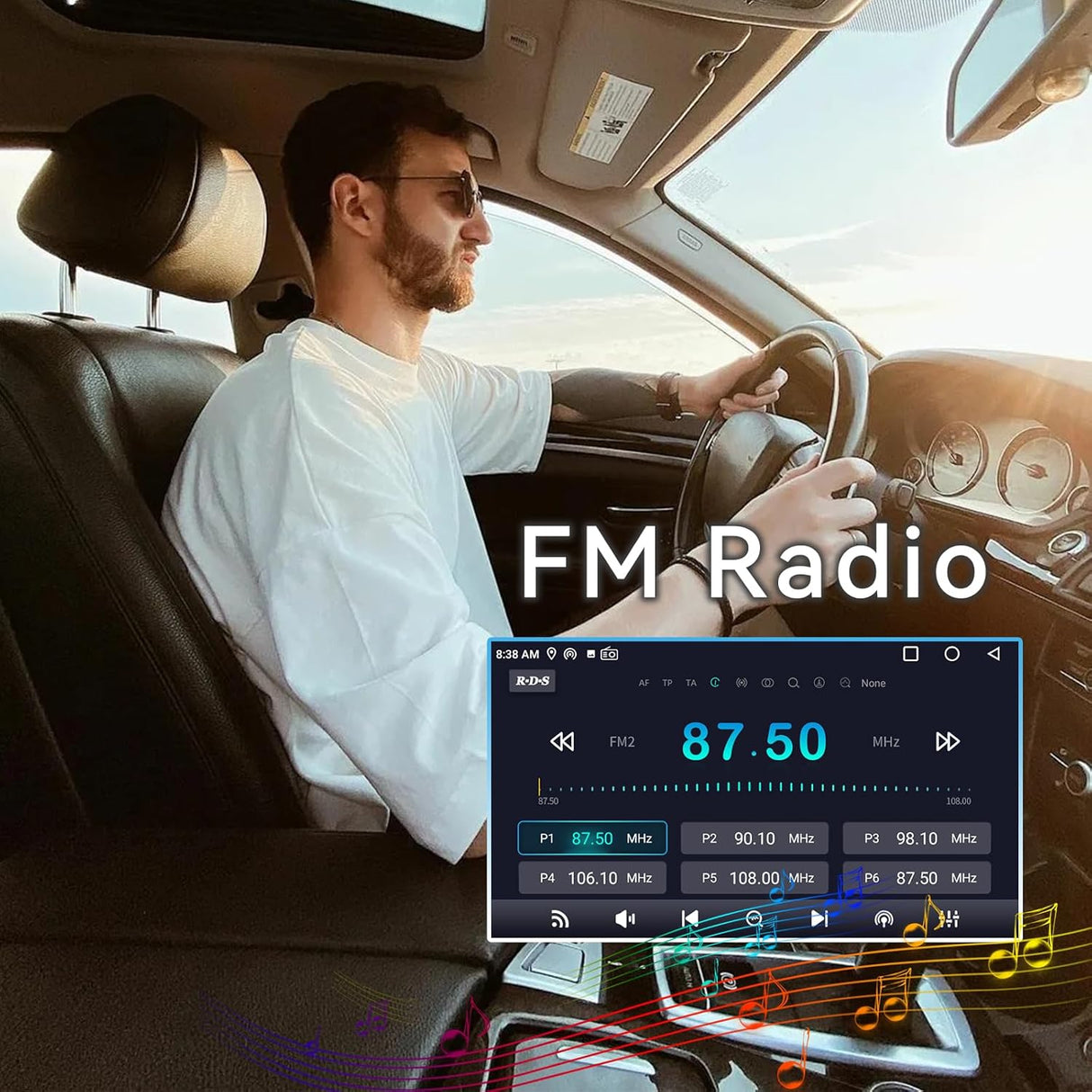 Android 13 Car Radio Compatible with Dodge Ram Radio 1500/2500/3500 2002 2003 2004 2005, 9 Inch 2+64G Car Stereo with Wireless CarPlay Android Auto, Bluetooth, WiFi, GPS, SWC, Backup Camera