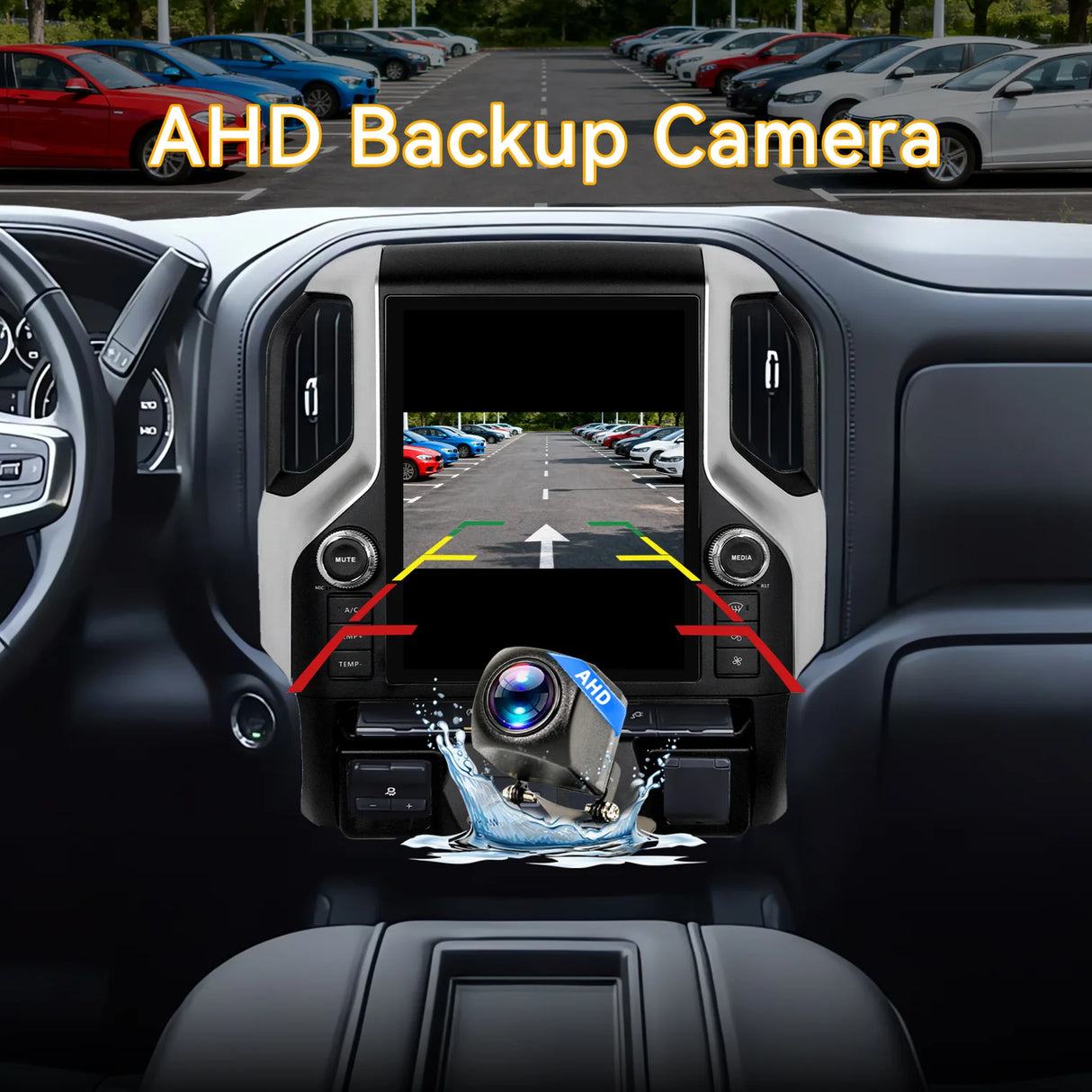 Car Radio 12.1" Qualcomm 8-core Android 13 for Chevy Silverado 2019-2021 with Dual Bluetooth CarPlay Android Auto GPS FM AM DSP Gyroscope Function