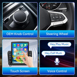 Android 14 Car Stereo Car Radio 9.7" Touch Screen Compatible with Toyota Tundra 2007-2013 Sequoia 2008-2018 Wireless CarPlay & Android Auto Bluetooth FM Radio GPS Navigation Backup Camera