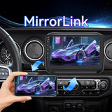 Android 13 Car Radio Stereo Compatible with Jeep Wrangler JL 2018-2021/Gladiator JT 2020 2021, 9 Inch Car Radio with CarPlay &Android Auto GPS Navigation SWC Backup Camera (2G+64G)