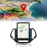 9.7 Inches Car Radio Compatible with Jeep Cherokee 2013-2018, 2+64G Car Stereo with Carplay/Android Auto/Bluetooth/SWC/FM/1080P Back-up Camera