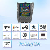 9.7" Touchscreen Android 14 Car Radio Stereo Compatible with Lexus ES350 2006 2007 2008 2009 2010 2011 2012 Wireless CarPlay & Android Auto GPS Navigation FM Radio Bluetooth, HD Backup Camera 2GB+64GB