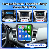 9.7 Inch Android 13 Car Radio Compatible with Chevy Cruze 2009 2010 2011 2012 2013 2014, 2+64G Car Stereo Replacement Radio with CarPlay/Android Auto, Bluetooth GPS SWC FM Backup Camera