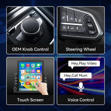 Android 14 Car Stereo Radio Compatible with Dodge Ram 1500 2500 3500 2006 2007 2008 Wireless CarPlay & Android Auto AHD Backup Camera Upgrade 9.7" Touch Screen GPS WiFi SWC FM Bluetooth 2+64G