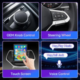 9.7 Inches Car Radio Compatible with Jeep Cherokee 2013-2018, 2+64G Car Stereo with Carplay/Android Auto/Bluetooth/SWC/FM/1080P Back-up Camera