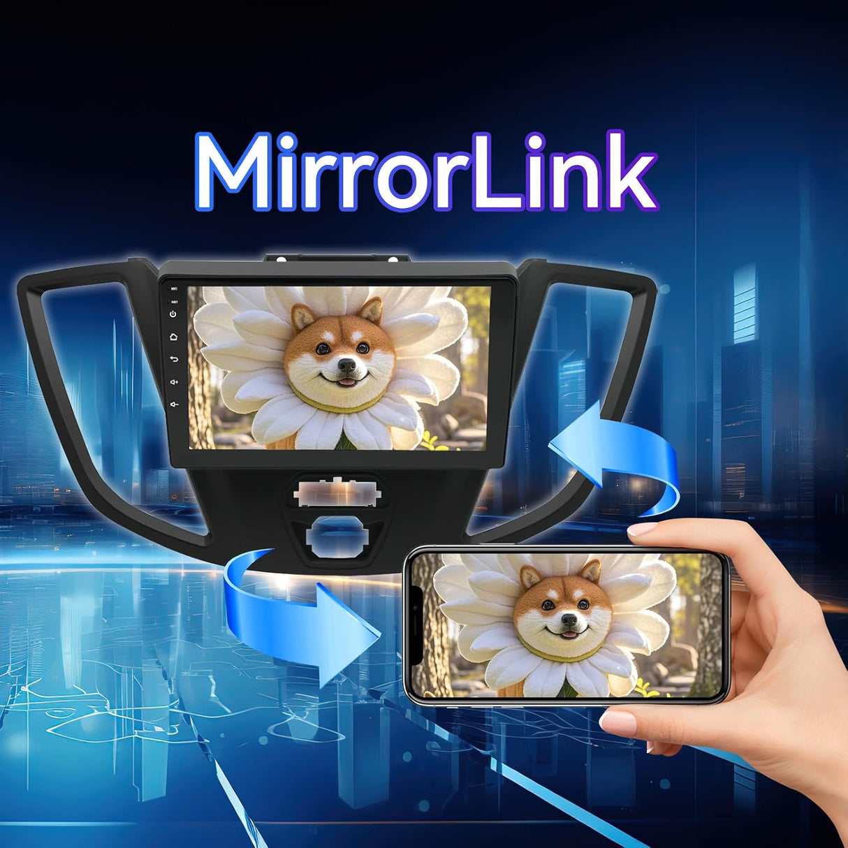 Android 13 Car Radio Compatible with Ford Transit 2015-2018, Car Stereo with Wireless CarPlay Android Auto, 2+64G, 9 Inch Touchscreen, Mirrorlink/GPS Navigation/Backup Visit the ZHNN Store
