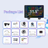 11.5 Inch Car Radio Stereo Compatible with Jeep Wrangler JL 2018-2021/Gladiator JT 2020 2021,4+64G Android Car Radio with CarPlay &Android Auto GPS Navigation SWC Backup Camera