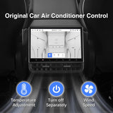 8.66" Rear Screen Compatible with Tesla Model 3 2019-2023 & Model Y 2019-2024, Android 13 4GB+64GB Rear Seat Entertainment Display Screen with Air Conditioning Control, Seat Heating,Wireless Carplay