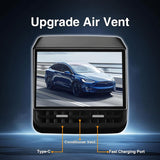 8.66" Rear Screen Compatible with Tesla Model 3 2019-2023 & Model Y 2019-2024, Android 13 4GB+64GB Rear Seat Entertainment Display Screen with Air Conditioning Control, Seat Heating,Wireless Carplay