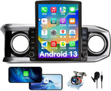 9.7 Inch Car Stereo Radio Compatible with Toyota Tacoma 2016-2022, Android 13 2+64G Wireless CarPlay Android Auto Car Radio Replacement with GPS/SWC/ 1080p Backup Camera