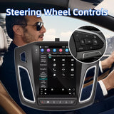 9.7 Inch Android 13 Car Radio Compatible with Ford Focus Radio 2012 2013 2014 2015 2016 2017 2018, 2+64G Car Replacement Radio with CarPlay/Android Auto，Bluetooth GPS SWC FM Backup Camera