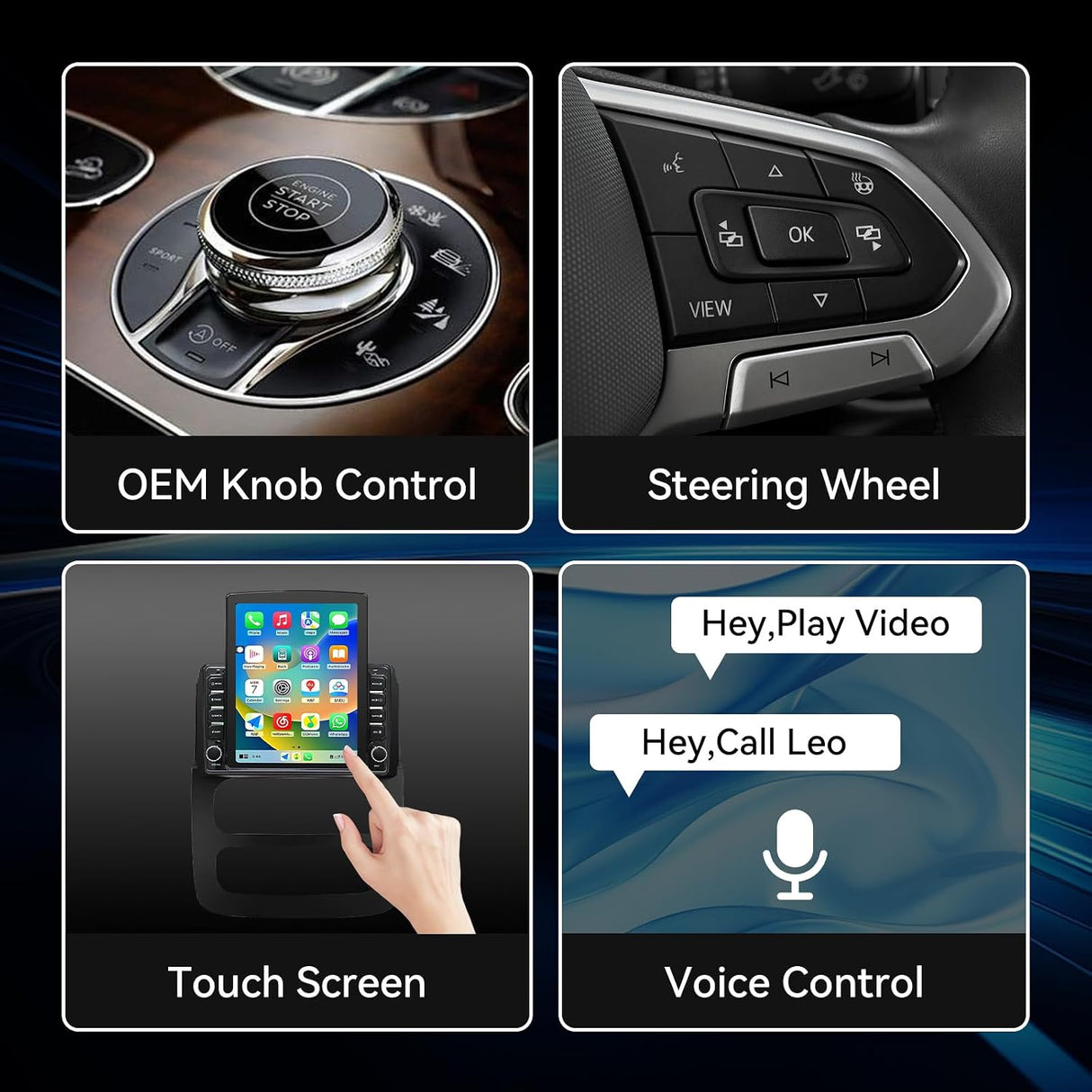 Android 14 Car Stereo Radio Compatible with Dodge Ram 1500 2500 3500 2002 2003 2004 2005 Wireless CarPlay & Android Auto AHD Backup Camera Upgrade 9.7" Touch Screen GPS WiFi SWC FM Bluetooth 2+64G