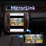 12.1 Inch Car Radio Compatible with GMC Yukon Chevrolet Silverado Tahoe Suburban 2007-2013(Auto AC), Android 13, 8+128GB Car Stereo with Wireless Carplay/Android Auto/WiFi /4G LTE/GPS Navigation