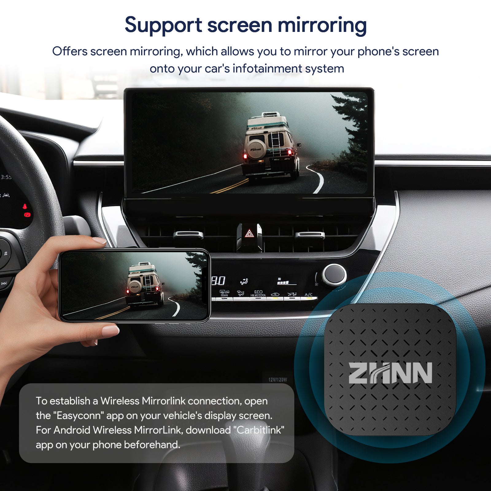 ZHNN Car Box Y1 for Car with OEM Wired Carplay Car Radio