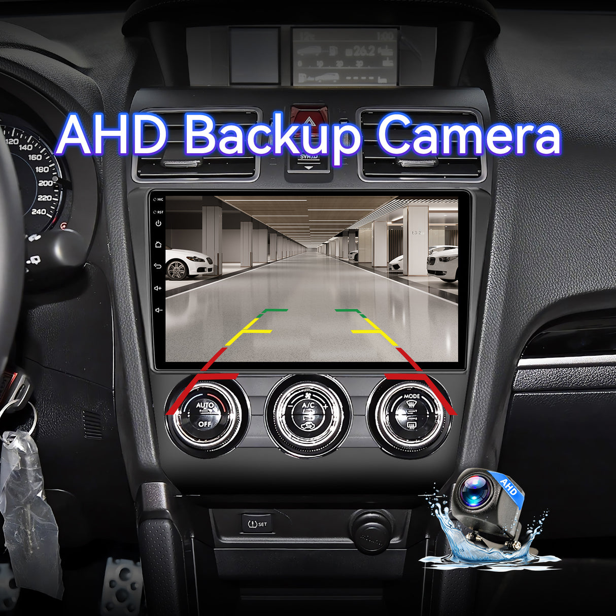 ZHNN Android 13 Car Radio Compatible with Subaru Forester WRX Impreza STi 2016-2018, 9" 2+64G Touch Screen Car Stereo with Wireless CarPlay Android Auto/WiFi/Bluetooth/GPS/Backup Camera