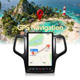 Car Stereo Radio 8-Core Qualcomm CPU, with Android Auto Wireless Carplay for Jeep Grand Cherokee 2014-2021 Upgrade 2K Touchscreen Bluetooth WiFi GPS DSP AM FM Head Unit