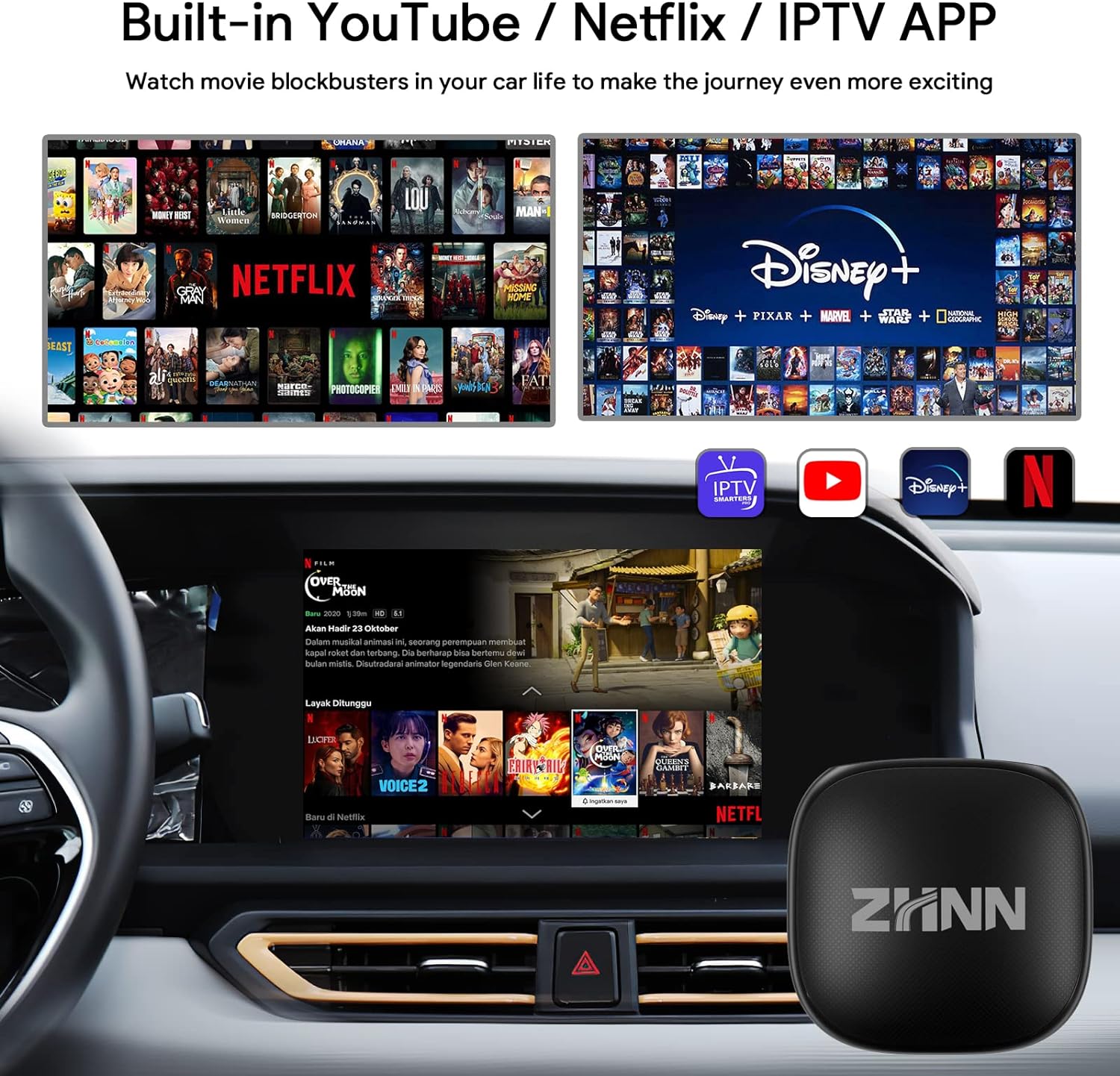 ZHNN Car Box S1 for OEM Wired CarPlay Car Radio