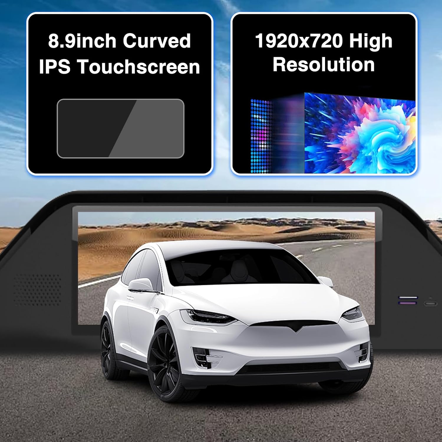 8.9inch HUD for Tesla 2017-2023 Model 3  2019-2023  Model Y