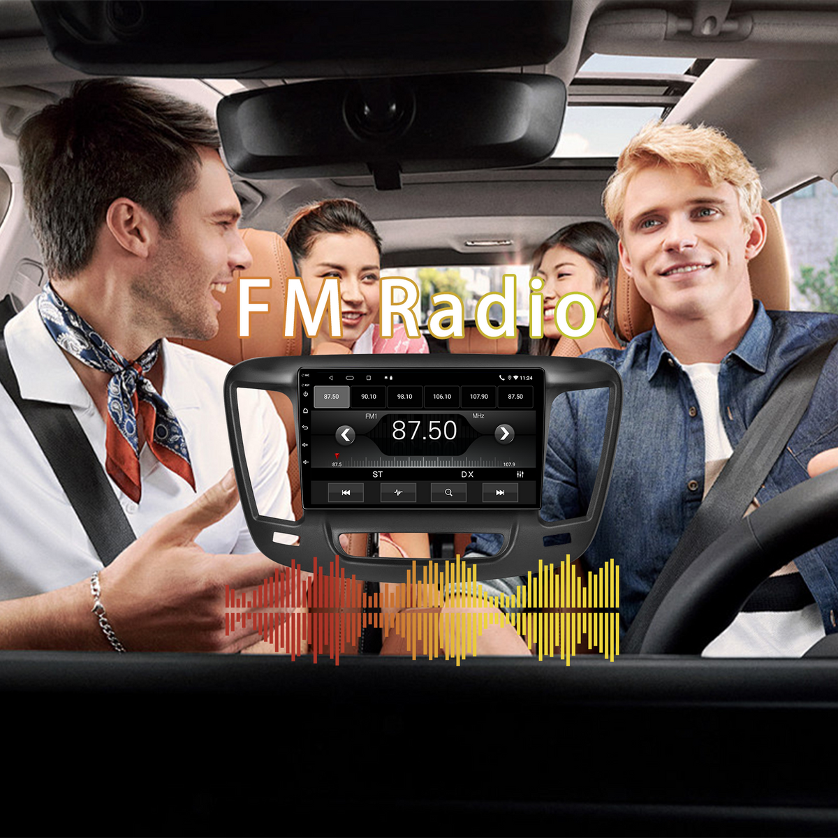 Android 13 Car Radio for Chrysler 200 200C 200S 2015-2019, Wireless Apple CarPlay & Android Auto, GPS Navigation, WiFi Connectivity, Includes 1080P Rear View Backup Camera
