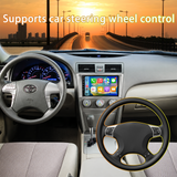 Head Unit Stereo for Toyota Camry (06-11) Wireless CarPlay & Android Auto Quick Boot, Screen Casting, Anti-Glare QLED Display. AM/FM Radio Receiver, Plug & Play Dash Harness Included.
