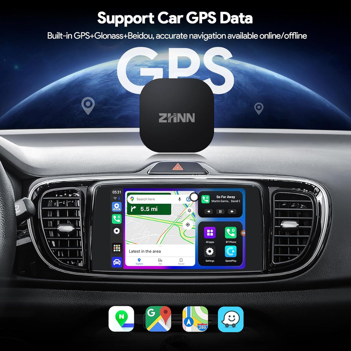 ZHNN Car Box S3 for OEM CarPlay/Android Auto Car Radios