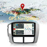 9-Inch Android 13 Car Stereo Head Unit for Honda Pilot 2006-2008, Wireless CarPlay&Android Auto, GPS Navigation, FM Radio, WiFi, Bluetooth, Reverse Camera, SWC, Wireless Sync, Engineer Help
