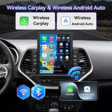 9.7 Inches Car Radio Compatible with Jeep Cherokee 2013-2018, 2+64G Car Stereo with Carplay/Android Auto/Bluetooth/SWC/FM/1080P Back-up Camera