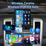 Android 14 Car Radio Stereo Compatible with Dodge RAM 1500 2500 3500 2009 2010 2011 2012, 9.7" Car Stereo with Wireless CarPlay Android Auto WiFi FM Bluetooth GPS Backup Camera Radio Upgrade 2+64G