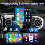 9.7 Inch Car Stereo Radio Compatible with Toyota Tacoma 2016-2022, Android 13 2+64G Wireless CarPlay Android Auto Car Radio Replacement with GPS/SWC/ 1080p Backup Camera