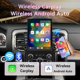 Android 13 Car Radio Stereo Compatible with Dodge Ram 1500/2500/3500 2013-2018 Upgrade with Wireless Carplay&Android Auto, GPS/SWC/Backup Camera/Seat Heating, for Manual & Auto AC (9.7 Inch)