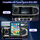 9.7 Inch Car Stereo Radio Compatible with Toyota Tacoma 2016-2022, Android 13 2+64G Wireless CarPlay Android Auto Car Radio Replacement with GPS/SWC/ 1080p Backup Camera
