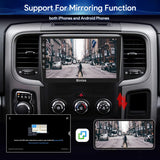 Android 13 Car Stereo Compatible with Dodge Ram 1500/2500/3500 2013-2018,Navigation GPS Touch Screen Radio Head Unit with Wireless CarPlay/Android Auto(Manual AC)