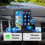 Android 14 Car Stereo Car Radio 9.7" Touch Screen Compatible with Toyota Tundra 2007-2013 Sequoia 2008-2018 Wireless CarPlay & Android Auto Bluetooth FM Radio GPS Navigation Backup Camera