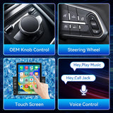 Android 14 Car Radio Stereo Compatible with Dodge RAM 1500 2500 3500 2009 2010 2011 2012, 9.7" Car Stereo with Wireless CarPlay Android Auto WiFi FM Bluetooth GPS Backup Camera Radio Upgrade 2+64G