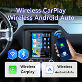 9.7 Inch Car Radio Compatible with Ford Mustang 2010 2011 2012 2013 2014, 2+64G Android 13 T-Style Car Stereo with with Carplay/Android Auto/Bluetooth/SWC/FM/1080P Back-up Camera