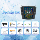 Android 13 Car Stereo Head Unit Radio Wireless Carplay&Android Auto 9.7 Inch Touchscreen Radio Compatible with Honda Accord 7th 2003 2004 2005 2006 2007 Support GPS Bluetooth/FM