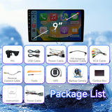 ZHNN 9 Inch Car Radio Stereo Compatible with Dodge RAM 2002-2006/Jeep Wrangler 2003-2006/Caravan 2004-2007, 2+64G Android 13 Car Head Unit with Wireless CarPlay/Android Auto, GPS, Backup Camera