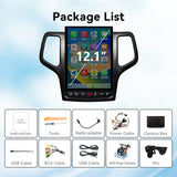 12.1" T-Style Car Radio for Grand Cherokee 2014-2021 8Core Head Unit 4GB+64GB with CarPlay/Android Auto Touch Screen with 1080P Backup Camera Stereo Upgrade with FM/AM, GPS, Bluetooth WiFi