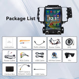 Car Radio Stereo for Ford Taurus 2009-2011 12.1' Touchscreen 4G RAM 64G ROM Wireless Carplay Android Auto Touchscreen 4G RAM 64G ROM with GPS Navigation WiFi Bluetooth FM