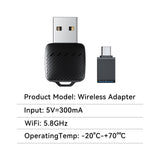 2026 2-in-1 Wireless CarPlay Adapter / Android Auto Dongle, Mini Style