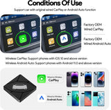 Wireless CarPlay Adapter for Car with OEM Wired CarPlay