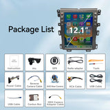 12.1 inch Android 13 Car Radio for Ford Edge 2009-2013, Upgrade Head Unit 1920*1080 Touch Screen Carplay Android Auto, GPS Navigation,4G+64G, 8Core